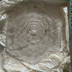 Tiffany & Co. hexagon glass plate